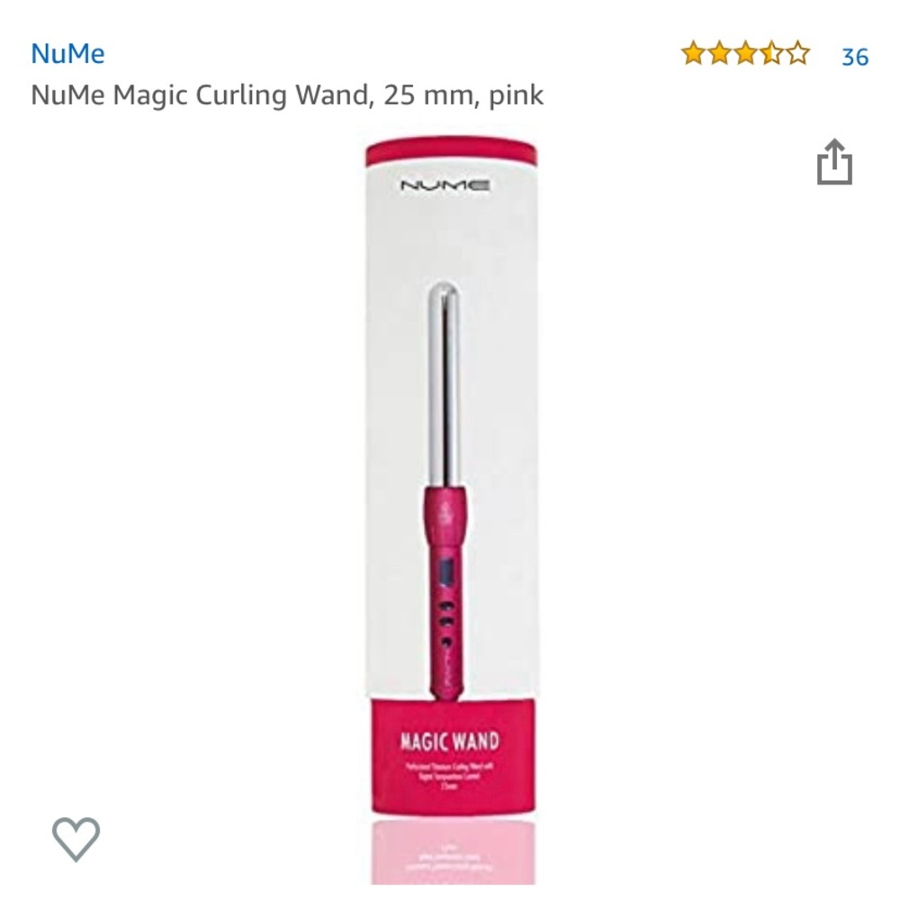 NuMe Magic Curling Wand 25mm Pink💗